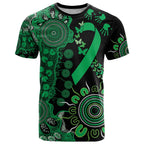 Minority Mental Health Awareness Personalised T Shirt Aboriginal Ribbon Dot Painting