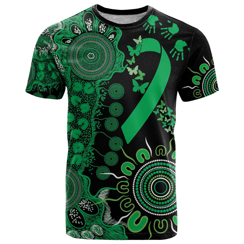 Minority Mental Health Awareness Personalised T Shirt Aboriginal Ribbon Dot Painting