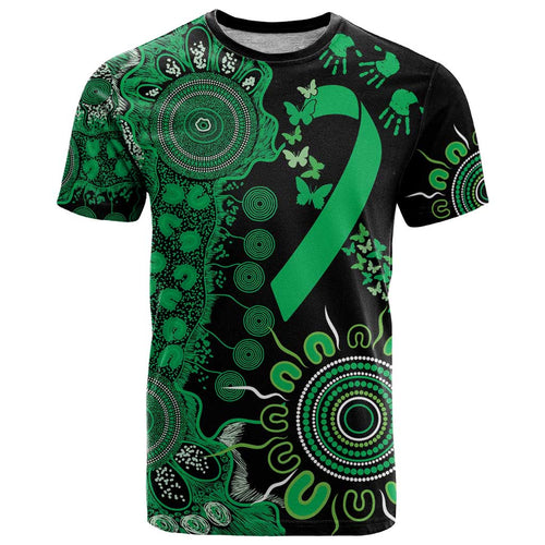 Minority Mental Health Awareness Personalised T Shirt Aboriginal Ribbon Dot Painting