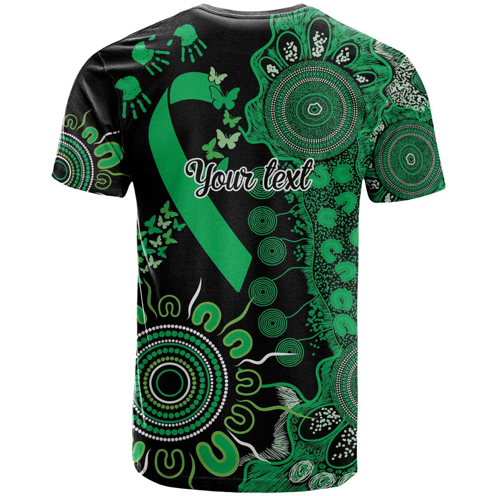 Minority Mental Health Awareness Personalised T Shirt Aboriginal Ribbon Dot Painting