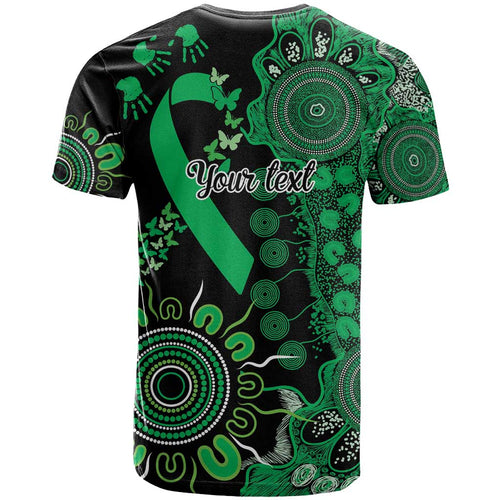 Minority Mental Health Awareness Personalised T Shirt Aboriginal Ribbon Dot Painting