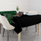 Minority Mental Health Awareness Personalised Tablecloth Aboriginal Ribbon Dot Painting