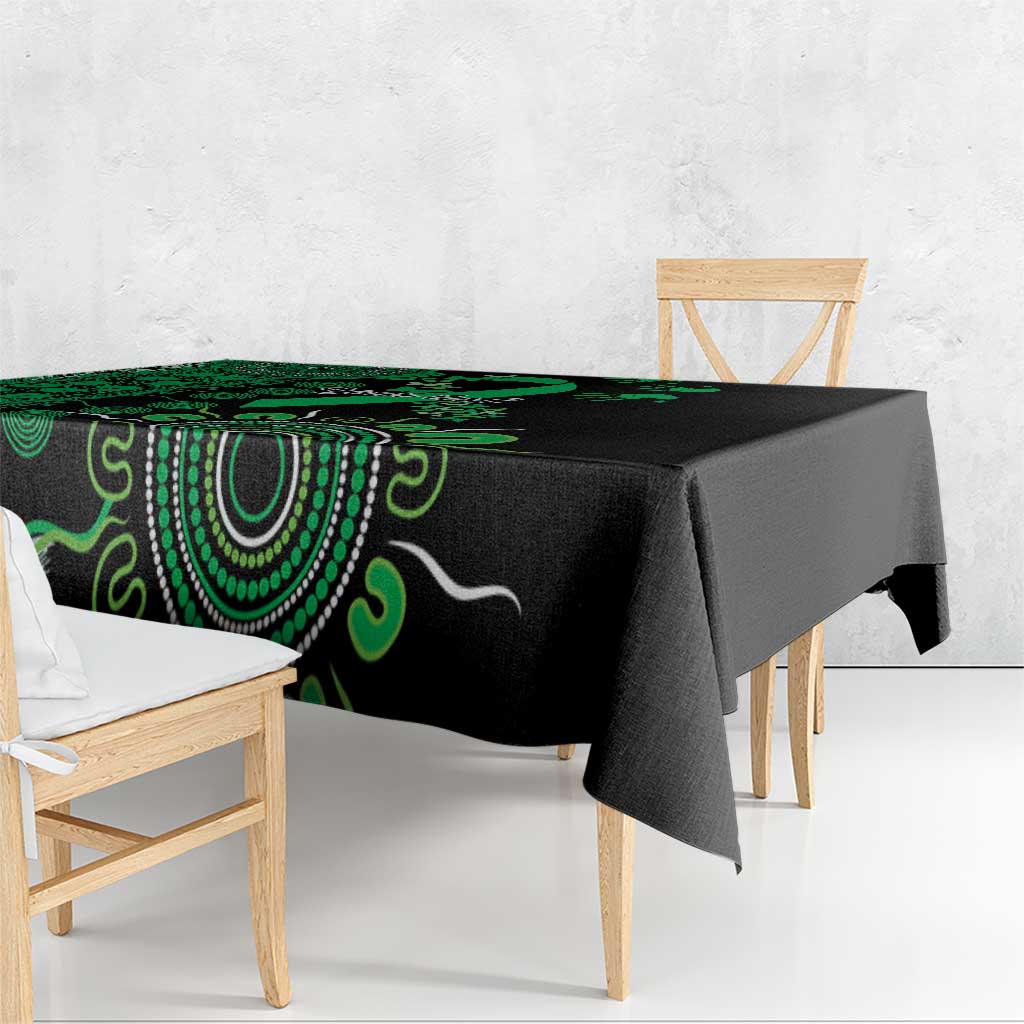 Minority Mental Health Awareness Personalised Tablecloth Aboriginal Ribbon Dot Painting