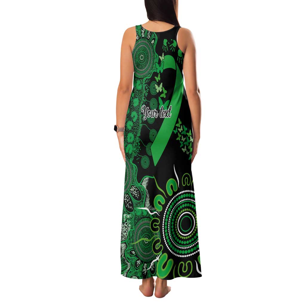 Minority Mental Health Awareness Personalised Tank Maxi Dress Aboriginal Ribbon Dot Painting