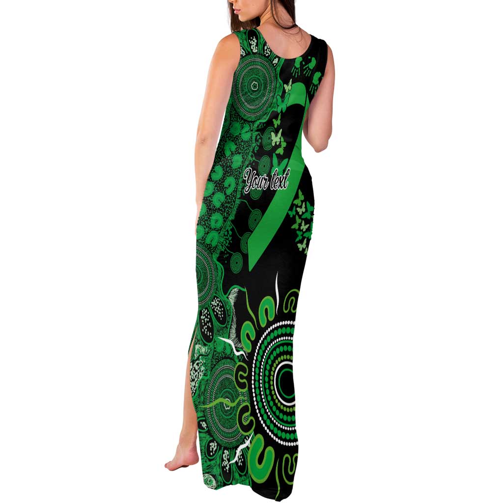 Minority Mental Health Awareness Personalised Tank Maxi Dress Aboriginal Ribbon Dot Painting