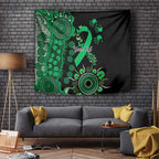 Minority Mental Health Awareness Personalised Tapestry Aboriginal Ribbon Dot Painting