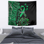 Minority Mental Health Awareness Personalised Tapestry Aboriginal Ribbon Dot Painting