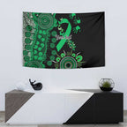 Minority Mental Health Awareness Personalised Tapestry Aboriginal Ribbon Dot Painting