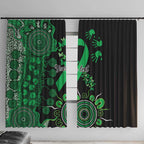Minority Mental Health Awareness Personalised Window Curtain Aboriginal Ribbon Dot Painting