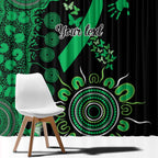 Minority Mental Health Awareness Personalised Window Curtain Aboriginal Ribbon Dot Painting