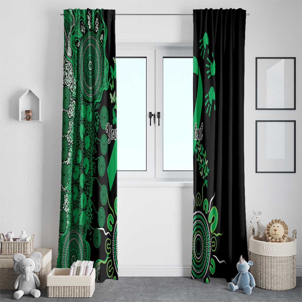 Minority Mental Health Awareness Personalised Window Curtain Aboriginal Ribbon Dot Painting
