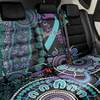 National Suicide Prevention Back Car Seat Cover Aboriginal Ribbon Dot Painting