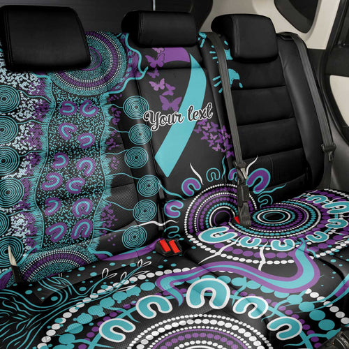 National Suicide Prevention Back Car Seat Cover Aboriginal Ribbon Dot Painting