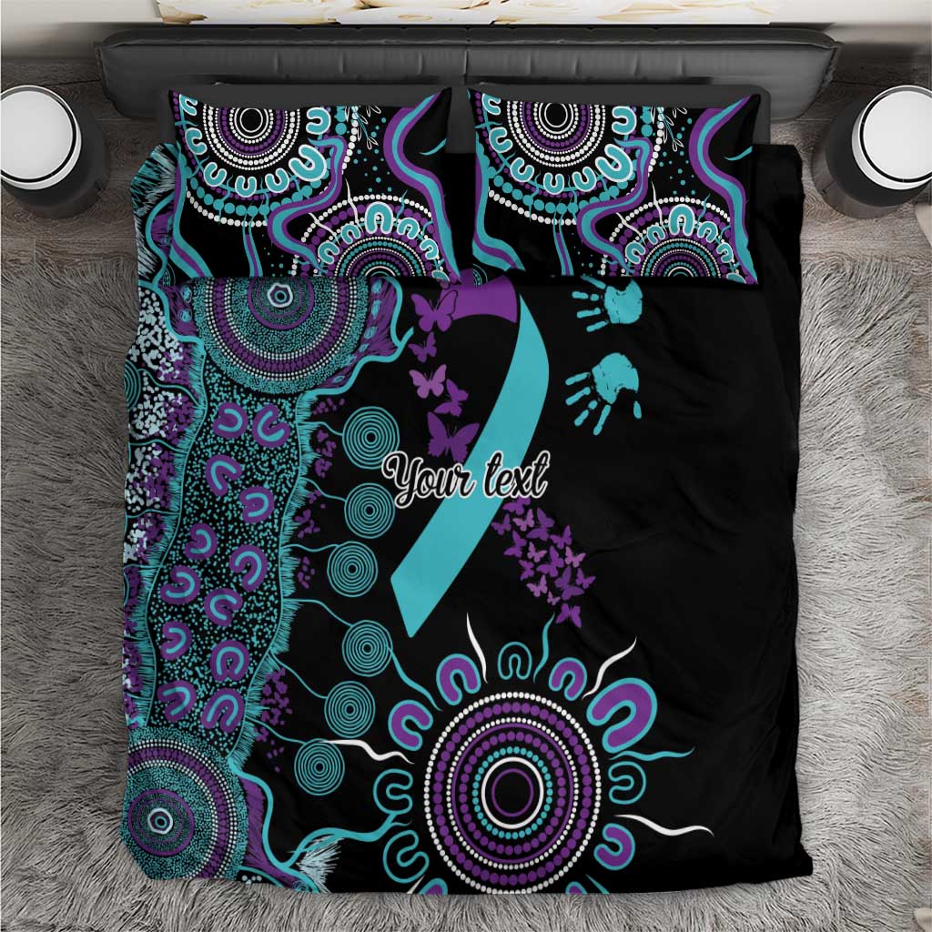 National Suicide Prevention Bedding Set Aboriginal Ribbon Dot Painting