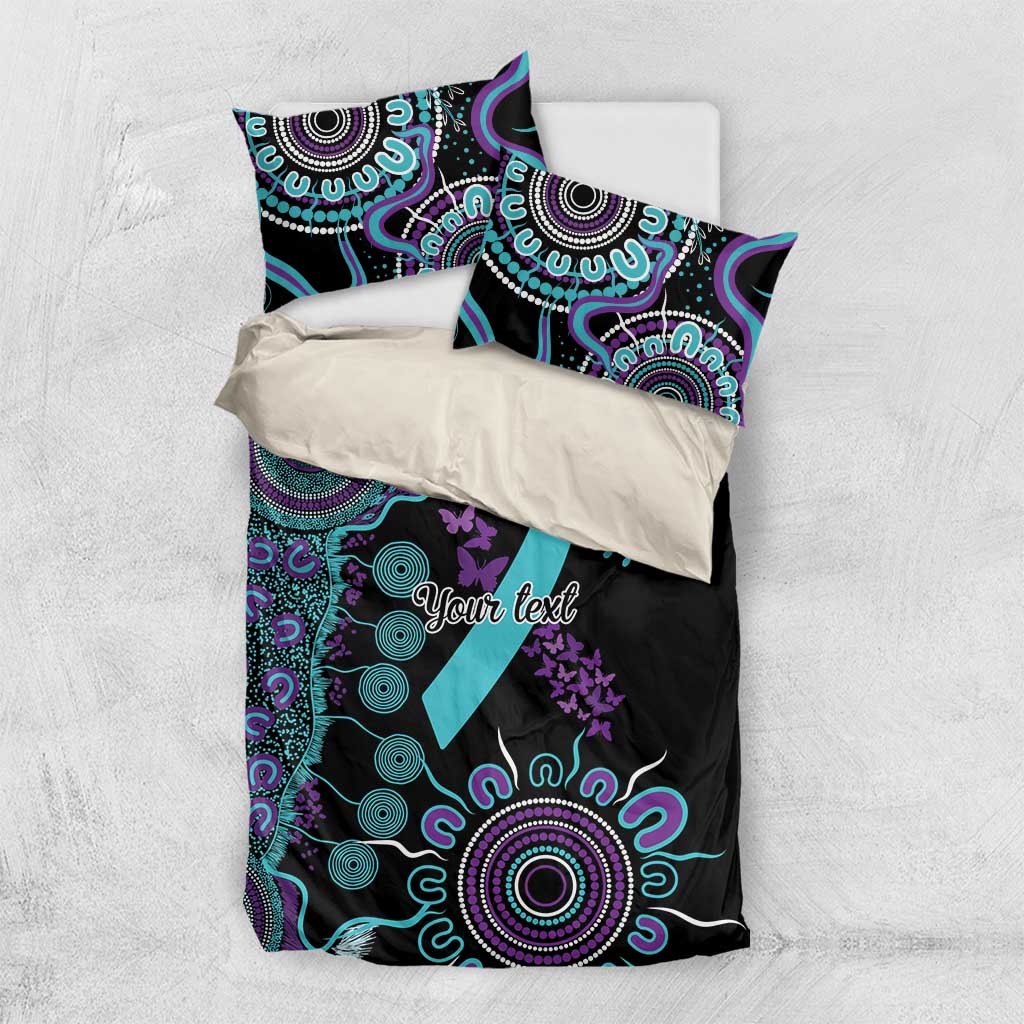 National Suicide Prevention Bedding Set Aboriginal Ribbon Dot Painting