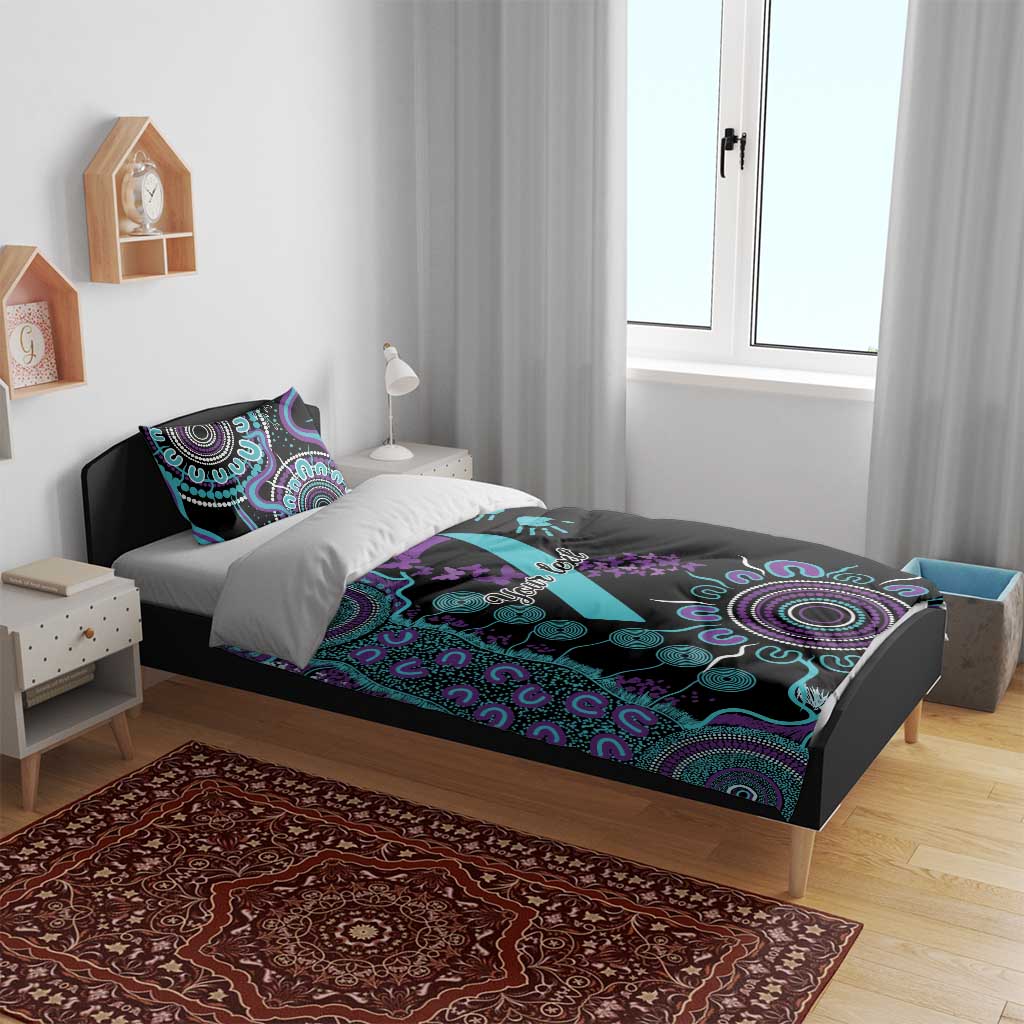 National Suicide Prevention Bedding Set Aboriginal Ribbon Dot Painting