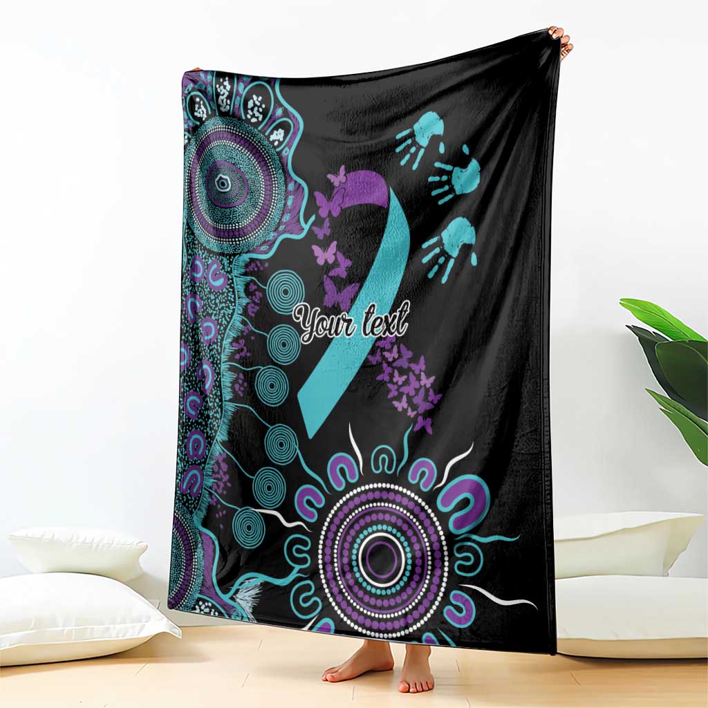 National Suicide Prevention Blanket Aboriginal Ribbon Dot Painting