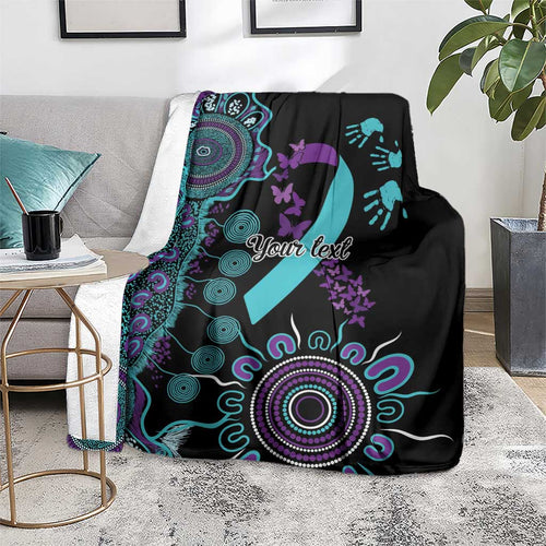 National Suicide Prevention Blanket Aboriginal Ribbon Dot Painting