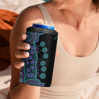 National Suicide Prevention 4 in 1 Can Cooler Tumbler Aboriginal Ribbon Dot Painting