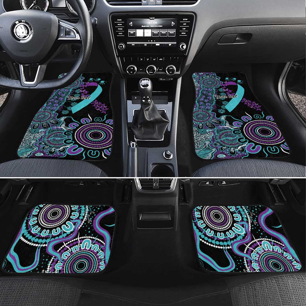 National Suicide Prevention Car Mats Aboriginal Ribbon Dot Painting