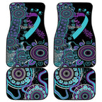 National Suicide Prevention Car Mats Aboriginal Ribbon Dot Painting