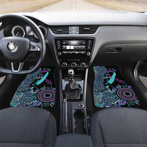 National Suicide Prevention Car Mats Aboriginal Ribbon Dot Painting