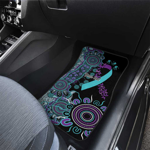 National Suicide Prevention Car Mats Aboriginal Ribbon Dot Painting