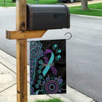 National Suicide Prevention Garden Flag Aboriginal Ribbon Dot Painting