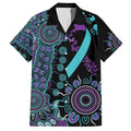 National Suicide Prevention Hawaiian Shirt Aboriginal Ribbon Dot Painting