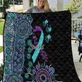National Suicide Prevention Quilt Aboriginal Ribbon Dot Painting