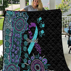 National Suicide Prevention Quilt Aboriginal Ribbon Dot Painting