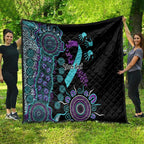 National Suicide Prevention Quilt Aboriginal Ribbon Dot Painting