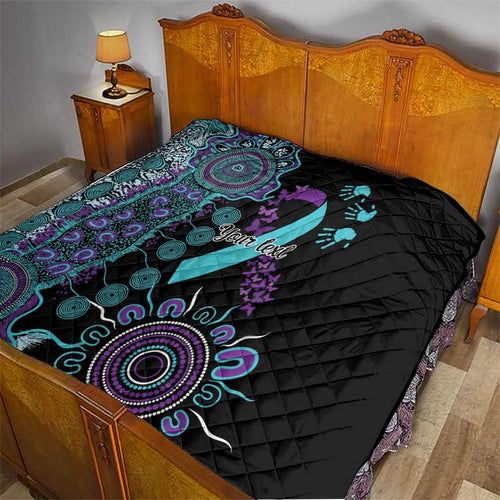 National Suicide Prevention Quilt Aboriginal Ribbon Dot Painting