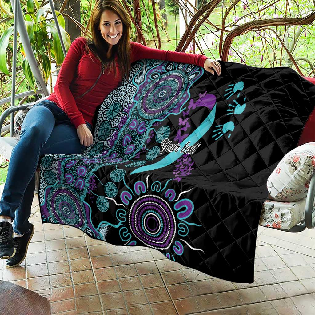 National Suicide Prevention Quilt Aboriginal Ribbon Dot Painting