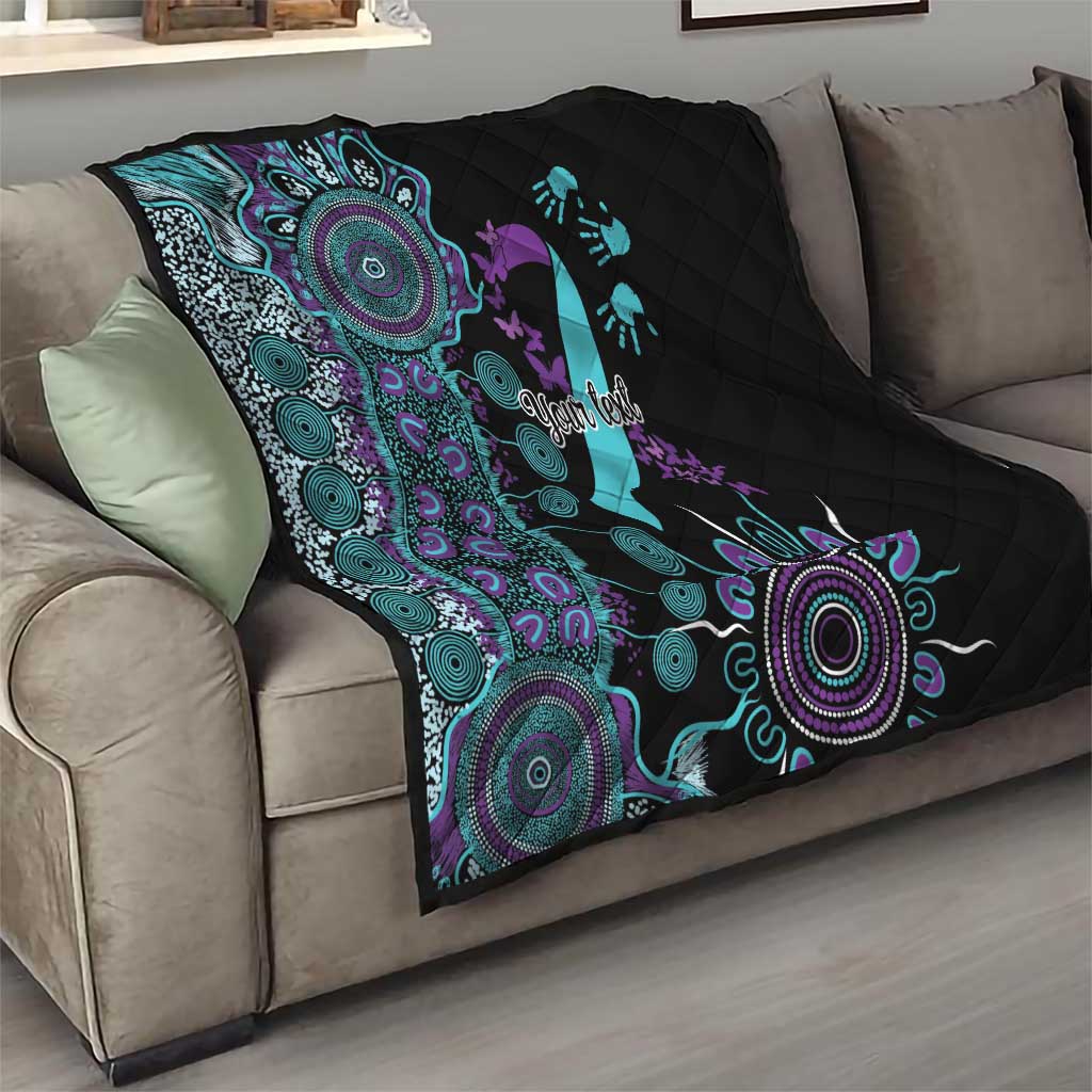 National Suicide Prevention Quilt Aboriginal Ribbon Dot Painting