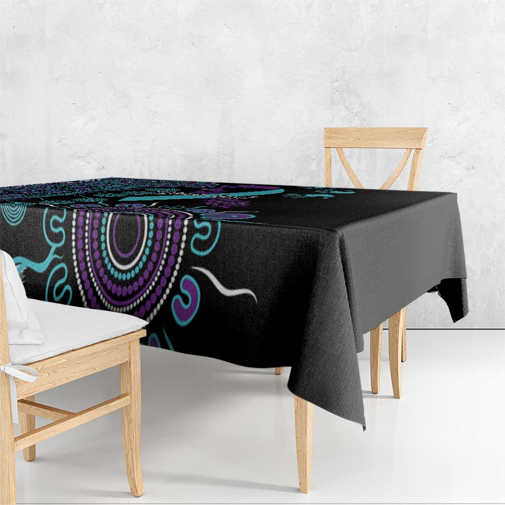 National Suicide Prevention Tablecloth Aboriginal Ribbon Dot Painting