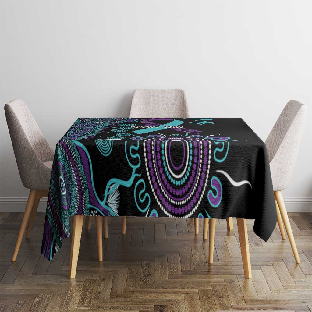 National Suicide Prevention Tablecloth Aboriginal Ribbon Dot Painting