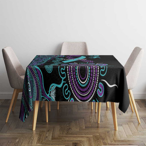 National Suicide Prevention Tablecloth Aboriginal Ribbon Dot Painting