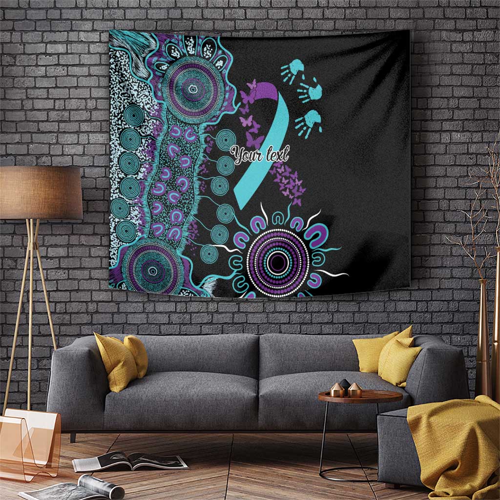 National Suicide Prevention Tapestry Aboriginal Ribbon Dot Painting