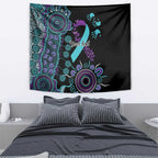 National Suicide Prevention Tapestry Aboriginal Ribbon Dot Painting