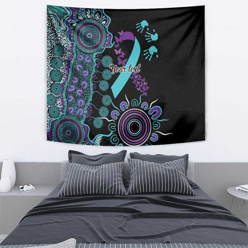 National Suicide Prevention Tapestry Aboriginal Ribbon Dot Painting