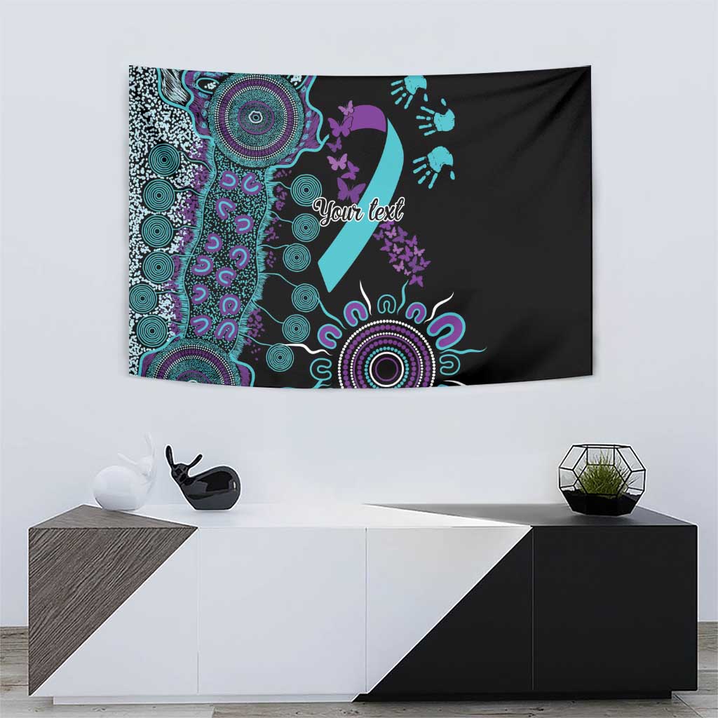 National Suicide Prevention Tapestry Aboriginal Ribbon Dot Painting