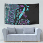 National Suicide Prevention Tapestry Aboriginal Ribbon Dot Painting
