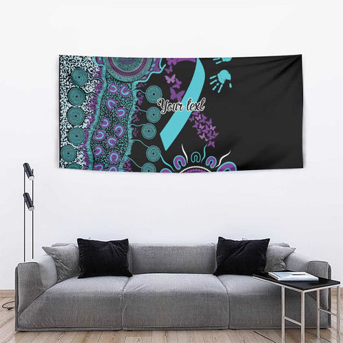 National Suicide Prevention Tapestry Aboriginal Ribbon Dot Painting