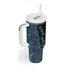 National Suicide Prevention Tumbler With Handle Aboriginal Ribbon Dot Painting