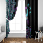 National Suicide Prevention Window Curtain Aboriginal Ribbon Dot Painting