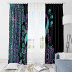 National Suicide Prevention Window Curtain Aboriginal Ribbon Dot Painting