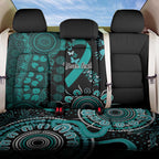 Ovarian Cancer Awareness Personalised Back Car Seat Cover Aboriginal Ribbon Dot Painting