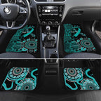 Ovarian Cancer Awareness Personalised Car Mats Aboriginal Ribbon Dot Painting