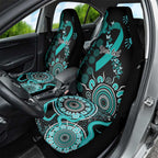 Ovarian Cancer Awareness Personalised Car Seat Cover Aboriginal Ribbon Dot Painting